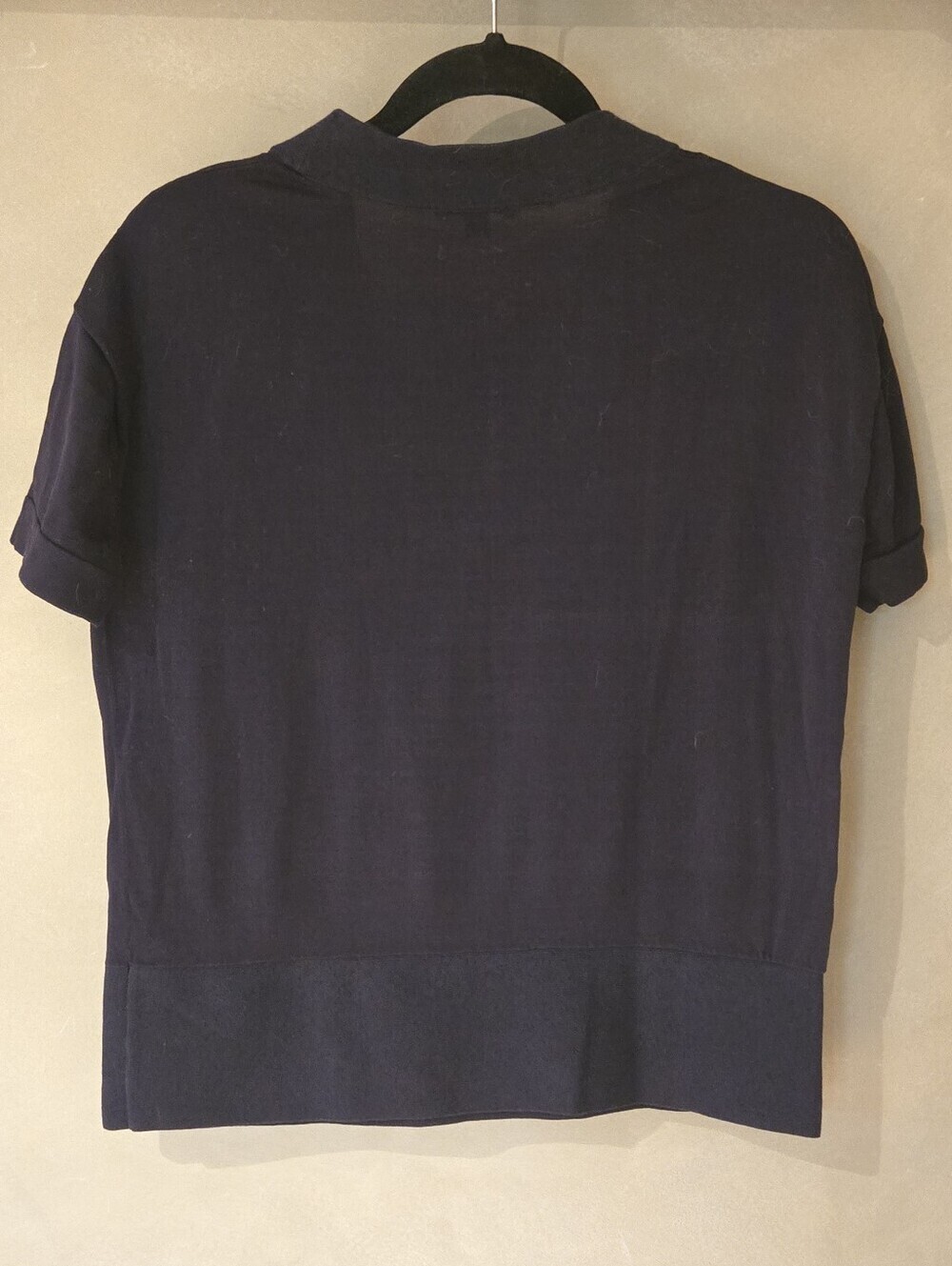 COS | Black Minimalist Mock Neck Knit Top, Size XS - Picture 3 of 7